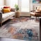 World Rug Gallery Bari Contemporary Abstract Art Area Rug 5' X 7' Multi 4055MULTI5X7 - alternate 1